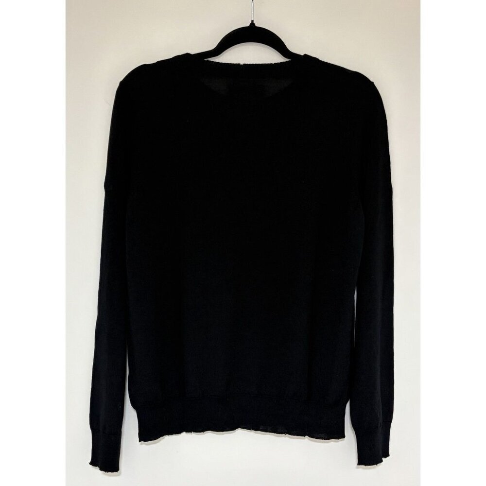 ZADIG & VOLTAIRE Merino Wool Rhinestone Lightweight Women’s Sweater Sz Medium - Picture 3 of 9